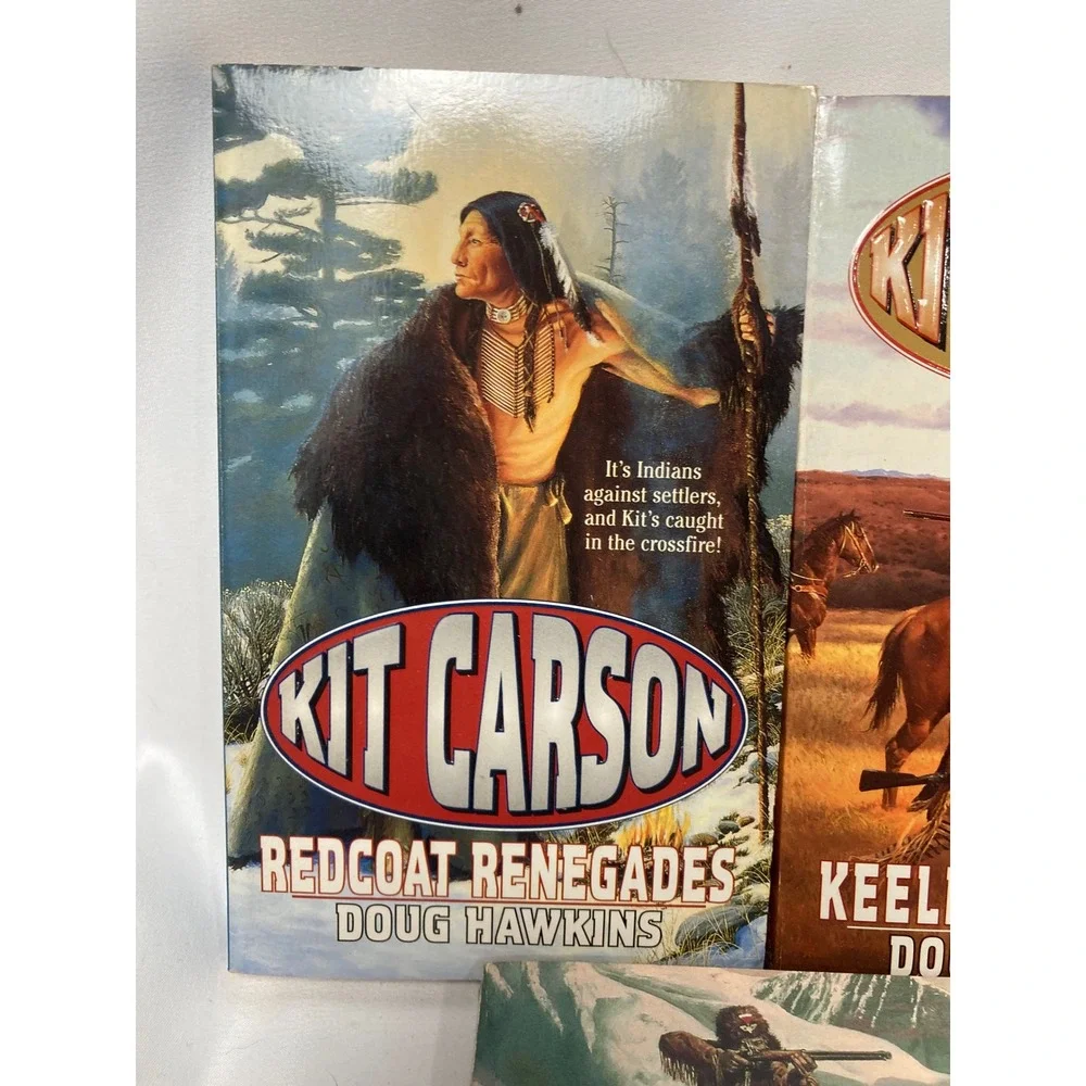 Doug Hawkins Kit Carson Western Paperback Lot of 5 Oregon Travail & 4 More